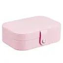JU7CER Mini portable jewelry box Jewellery Storage Jewellery Box Small Jewellery Box for Girls Jewellery Box Women Travel Jewellery Case Jewellery Organiser for Earrings Necklaces Rings Gift Wedding image 0