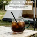 Ju7cer Tasse en verre 280 ml  - Vert image 3