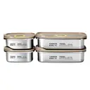 COOKER KING Lot de 4 boîtes de conservation alimentaire en acier inoxydable - 2 x 300 ml + 2 x 700 ml image 0