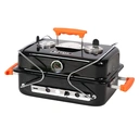 Tragbarer Holzkohlegrill, leichter, faltbarer BBQ-Grill mit Tragegriff, kompakte 41,5 x 26,5 cm Grillfläche für Camping, Picknick & Kofferraum, 4,76 kg image 1