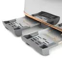 Haden Dorchester 4 Slice Toaster, Digital Browning Control, Chrome & Rose Gold - 204868 image 1