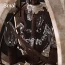 Homary Retro Rustic 3-Light Chandelier - Adjustable Industrial Ceiling Light with Weathered Wood, Metal Orb & Crystal Accents for Kitchen Island, Dining Room & Bedroom image 3