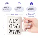 Alphynix Pas aujourd'hui, Satan - 33cl mug café drôle,Le cadeau de la saint-valentin, cadeau d’anniversaire image 7