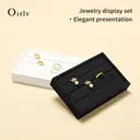 Oirlv Small Jewelry Tray Ring Earrings Jewelry Display Trays Stackable Jewelry Organizer Trays, linen 3 Slots Jewelry Drawer Organizer Inserts For Dresser image 8