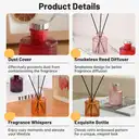 Zooly Embossed Cup Reed Diffuser - Pink Peach Oolong, 100ML, 1 Set image 3