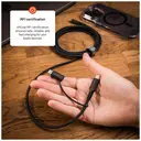 FIXED Câble USB-C vers USB-C tressé avec adaptateur Lightning, 3 m, Certifié MFi, Charge Rapide PD 60W, Gris image 5