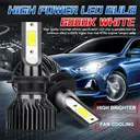 ENdureLite H7 H4 H11 H1 9005 9006 LED Headlight Bulbs, 6000K Pure White, Plug & Play, Efficent Cooling System,13000LM Brighter Lights Headlight, Pack of 2 image 2