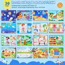 JoyCat Preschool Busy Book for Toddlers 4-5, Learning Activities Books, Educational Sensory Toys, Autism Learning Material, Back to School, Birthdays Presents for Boys Girls (STEAM) image 1