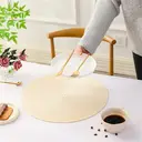 Lot de 6 sets de table ronds tressés 38 cm - Beige image 2