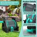 MADLAND Set: hand-operated water hose cart 30 meters + external hose 2 meters + water gun image 6