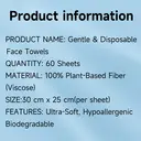 YIJINCHAN Facial Towels, 60 Sheets in Paper Box image 7