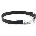 Ancol Nylon Check Chain Collar Black 50-70cm Size 5-9 image 0