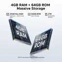 DOOGEE TAB A9+ 11-inch Android Tablet， with Gemini AI， 8580mAh Battery， T7200 Octa-Core， 20GB RAM， 64GB/2TB Storage， Blue image 2