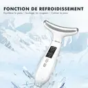 Sunluxy M6 Appareil de massage visage & cou avec 6 modes de soin, micro-courant EMS, vibration sonique, chaleur & froid, luminothérapie LED multicolore image 4