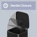 SONGMICSHOME  20L Trash Can, Kitchen Garbage Can, Soft Close and Stays Open, Black image 5