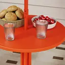 AIYAPLAY Kids Patio Set, Children Table and Chair Set, Outdoor Picnic Table with 2 Folding Chairs and Umbrella for 2-5 Years Boys Girls, Orange image 4