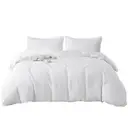 LeBonsoir White Bedding Duvet Cover Set，260x220cm/60x80cmx2 Breathable Durable Soft Comfy， with Zip， 3 Pieces， Includes 1 Duvet Cover & 2 Pillowcases，NO Comforter image 3