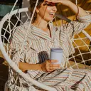 Bottle Bottle Thermal Mug 500 ml To Go - Premium Insulated Stainless Steel Mug, Leak-Proof, BPA-Free, Quick Press Closure, Double Walled, Keeps Drinks Hot & Cold for a Long Time (Blue) image 4