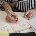 WRITECH Retractable Gel Ink Pens: 0.7mm Medium Point Black Ink Color Pen for Journaling Smooth Writing Fine Tip Quick-dry Ink No Bleed Set 10ct image 5