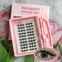 MeoMagic F64 Kit d'extensions de cils avec pince et colle - 120 pièces image 0