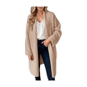 Women's Long Cardigan Sweaters Chunky Open Front Oversized Slouchy Knit Fall Trendy Coatigan Jackets (CAMEL， M) image 0