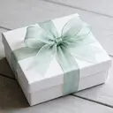 JU7CER 2-piece Princess Snow Tulle Fishtail Ribbon Set [Seaweed Green] 2.5cm x 18m Bow-Tie Wavy Tulle Plain Silk Ribbon Floral Packaging Material Tape image 4