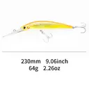 ECOODA Cyan Blue Minnow Fish Shaped Lure 165DD Trolling 1pac image 6
