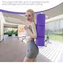 Good Nite Tapis de yoga antidérapant avec sangle de transport 183 x 61 x 1 cm - Violet lilas image 5