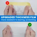 TAPEBEAR Upgrade Pre-Taped Masking Film Extra Thick, High Temp Tape and Drape 102" x 90', Plastic Cover for
automotive, Painting, Plastic Sheeting Masking Tape Film for Auto, Floor,
Furniture, 4rolls image 1
