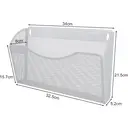 Senhoglb Porte-documents mural 1 compartiment en maille, format A4 paysage, blanc, Offre annuelle, Meilleurs choix cadeaux image 1