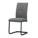 Dining Chair Venezia Cantilever Dark Grey 2pcs image 1