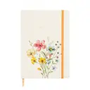 Jubiluu A5 Hardcover Notebook with Lined Pages - 96 Sheets (100g offset paper), Bookmark & Elastic Band -Classic Cream Ruled Journal for Writing, School, Office, and Gifts-Blush Floral Bouquet image 0