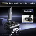 JONR H2 PRO aspirateur eau et poussière, 20000 Pa, conception innovante sans odeur. | Auto-nettoyage économe en énergie PTC, réservoir d'eau de 1500 ml, position à plat à 180°, adapté pour cuisine, séchage rapide et sans odeur, chambre et salon image 3
