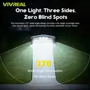 VIVREAL  Solar wall lights Charged by solar energy， 446Led YHM04A, New Year Sale , Top gift picks image 4