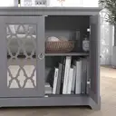 Galano Novara 2 Door Sideboard – Modern Storage Cabinet with Adjustable Shelves, Freestanding Console for Living Room, Hallway & Kitchen – Cool Grey image 6