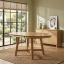 Dining Table Roseville Extendable Round/Oval 115x115-154cm Oak image 5