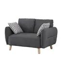 Sofa Georgia 2 Seater Dark Grey image 2