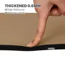 MISS LULU Good Nite Yoga Matte, tapis en liège antidérapant, tapis de yoga, de gymnastique, de sport, de fitness, d’entraînement, 183 x 61 x 0,6 cm, tapis en liège durable (marron/noir) image 6