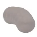 Lot de 6 sets de table ronds tressés en coton et polyester, lavables et résistants à la chaleur, diamètre 38 cm – Gris clair image 0