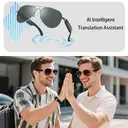 Verbex A01-G5 Smart Glasses: Translates 125 Languages, Records Video, Takes Photos, Voice Wake-up, Plays Music, Answers Phone Calls, Weather Forecast, ChatGPT image 7