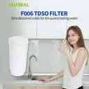 VIVREAL Water Filter Compatible with Zerowater Pitchers, 5-Stage Filtration System, Removes Chlorine, Lead, Mercury, Cadmium & Other Heavy Metals, Reduces TDS to 0, NSF Certified F006 TDS0 FILTER image 1