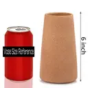 Yuejia Vase en céramique rustique marron - 15 cm image 1