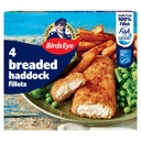 Birds Eye 4 Breaded Haddock 4 Large Fillets 400g image 1