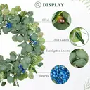 DDHS Couronne d'eucalyptus et olivier - 45 cm image 2