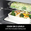 Caso Design MG 25 Ecostyle Ceramic Microwave Oven with Grill – Silver， 25 Litre Capacity， 900W Microwave， 1000W Grill， Turntable Free Ceramic Base， 03329 image 5