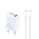 PAVAREAL K113CTC British standard A+C+C 40W charger set (dual flash charging) white image 0