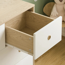 Junior Vida Drawer Chest Neptune 5 Drawer White/Oak Effect image 4