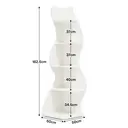 TRIBESIGNS Étagère d'angle à 5 niveaux - Blanc image 5