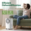 CONOPU 12L/day Dehumidifier CSD08 - Auto Humidity Control, 24H Timer & Clothes Drying Mode, Energy-Efficient, Ideal for Apartments, Basements, Laundry Rooms. image 2