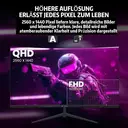 CRUA 32-inch randloze 1500R curved gamingmonitor | 2K QHD (2560×1440) 165Hz, Adaptive Sync, 100% sRGB-kleurweergave, 178° brede kijkhoek, HDMI/DisplayPort, VESA 100×100mm-bevestiging, Flicker-Free Low Blue Light, Geschikt voor EU/UK thuiswerkplekken, consolegaming en contentcreatie (Zwart) image 1